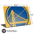 NBA Golden State Warriors Large Logo Universal Laptop 13in (10.6 x 7.6in) Skin